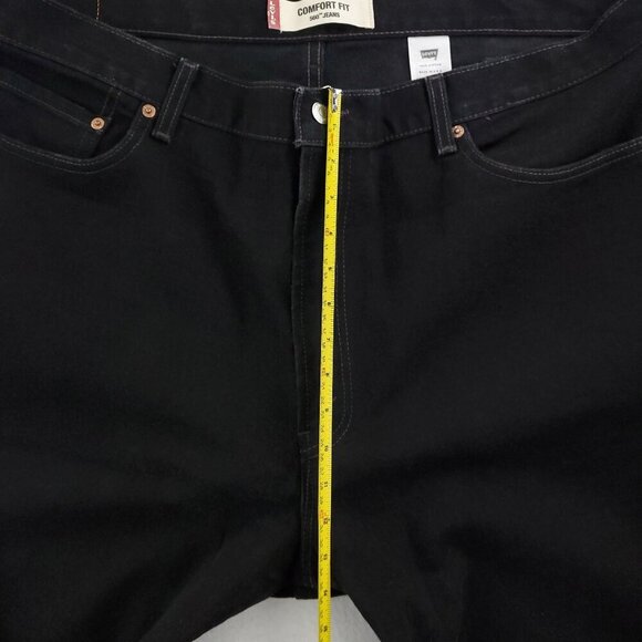 Levi's 560 Jeans Vintage Comfort Fit USA Black Denim Y2K Men "42x38" Real 44x38 - Picture 8 of 12